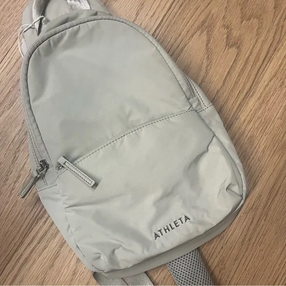 Athleta Gray Sling Bag Modern Design - Picture 2 of 4